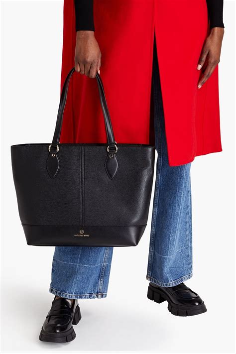 michael michael kors beth pebbled-leather tote|michael kors leather crossbody bag.